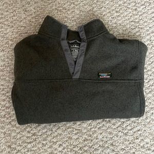 LL Bean Olive Green Sweater Fleece Pullover (Men’s Large)